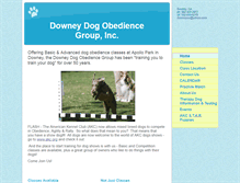 Tablet Screenshot of downeydogobedience.org